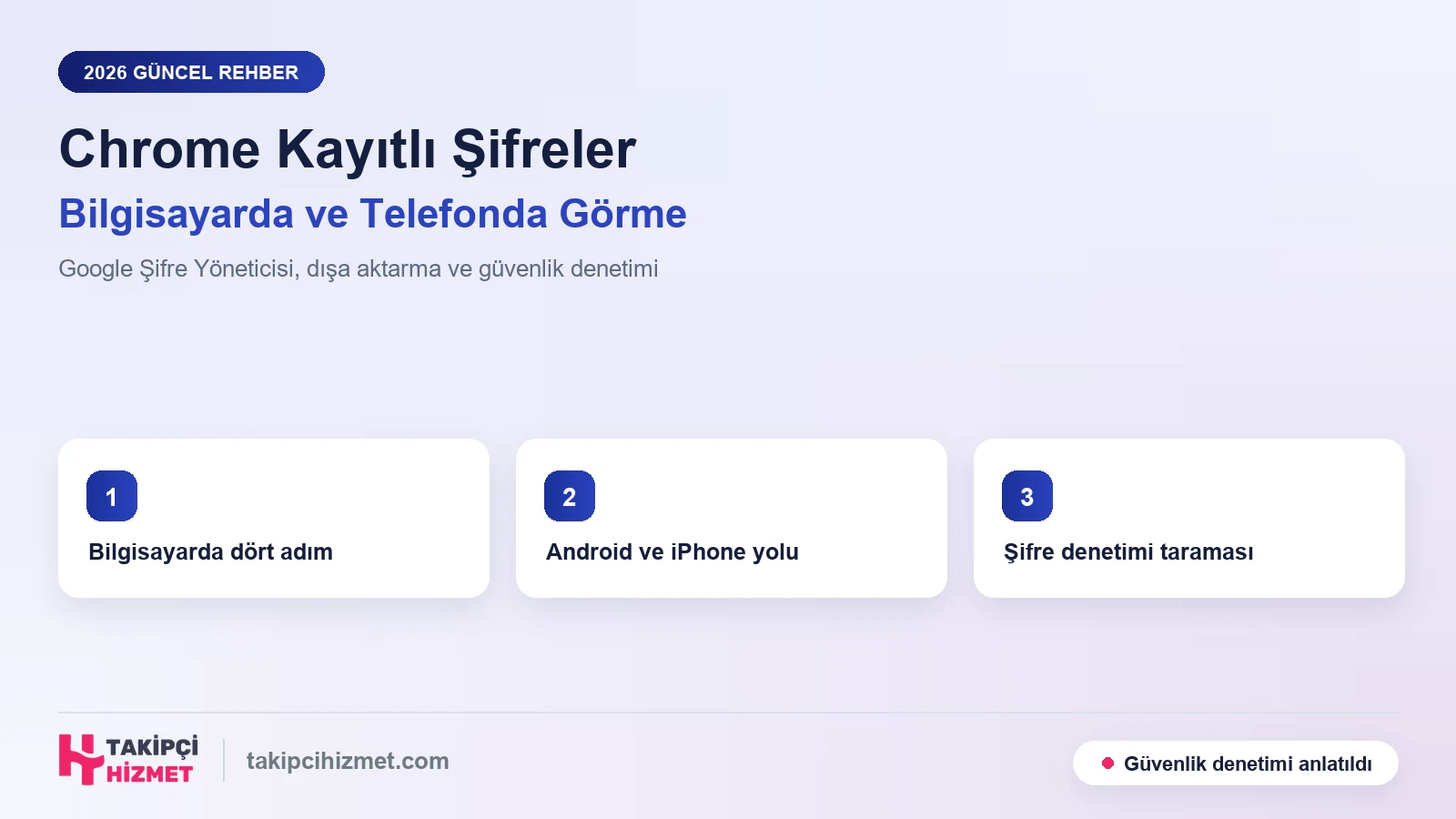 Chrome Kayıtlı Şifreler Nasıl Görüntülenir? Bilgisayarda ve Telefonda Tam Rehber (2026)