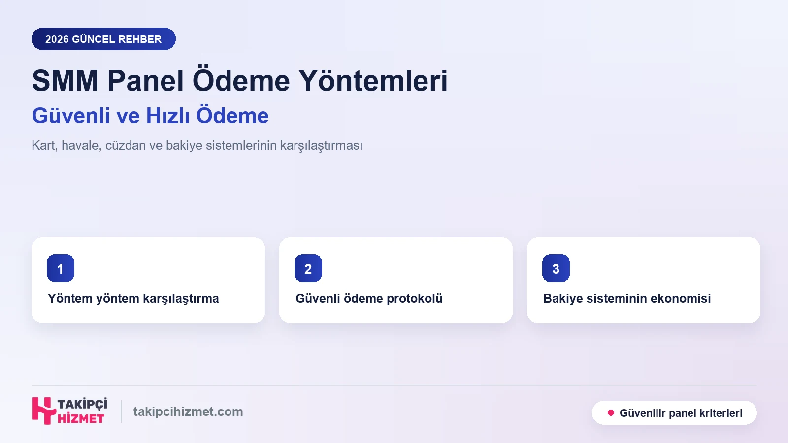 SMM Paneller İçin En İyi Ödeme Yöntemleri: Güvenli ve Hızlı Ödemenin Tam Rehberi (2026)