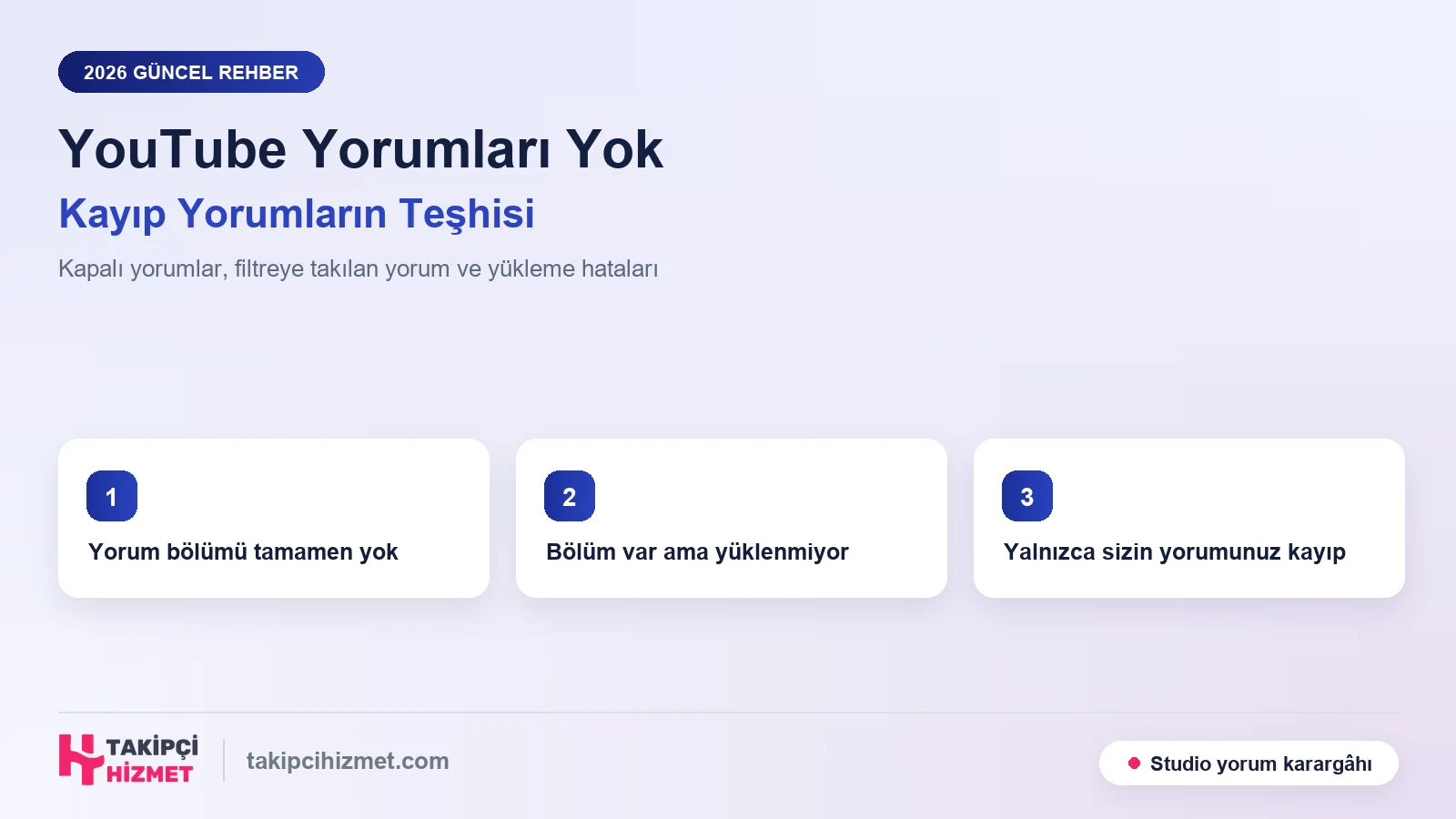 YouTube Yorumları Görünmüyor Sorunu: Kayıp Yorumların Tam Teşhis Rehberi (2026)
