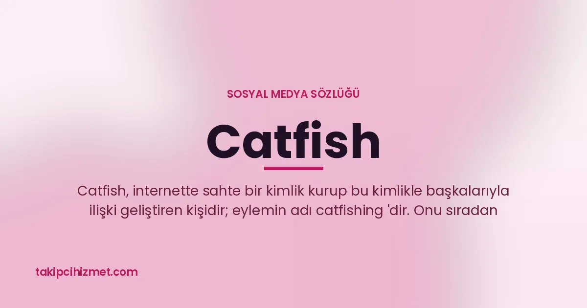 Catfish — sosyal medya sözlüğü