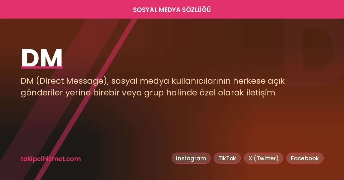DM — sosyal medya sözlüğü