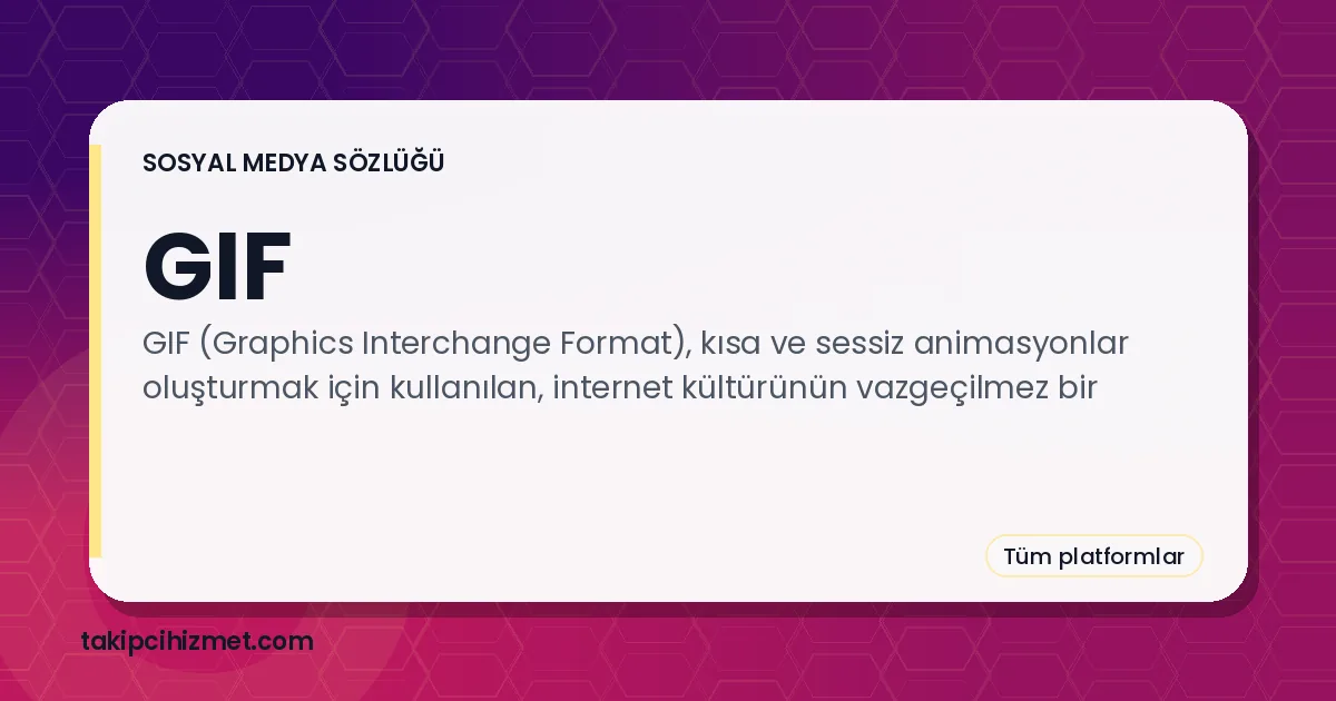 GIF — sosyal medya sözlüğü