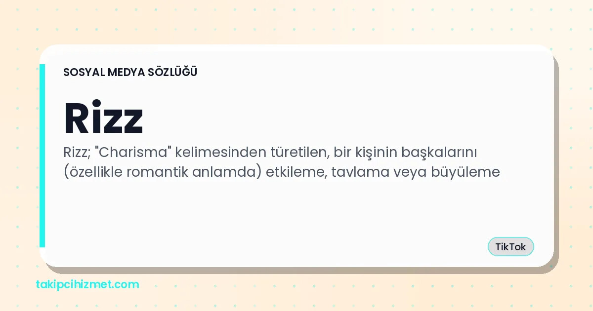 Rizz — sosyal medya sözlüğü