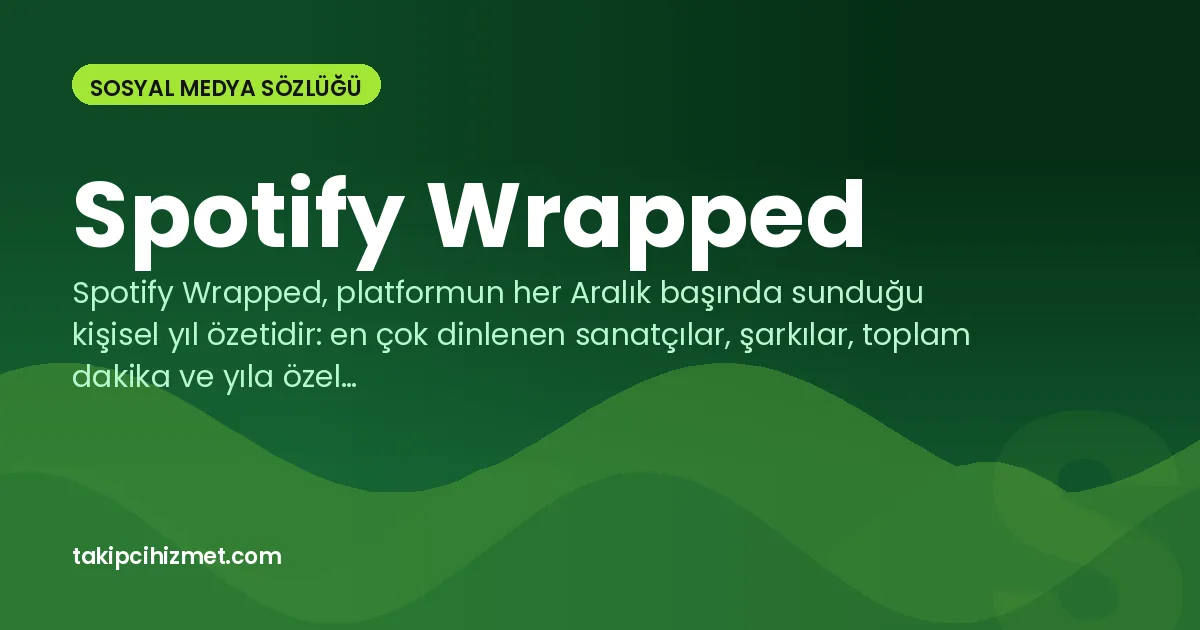 Spotify Wrapped — sosyal medya sözlüğü