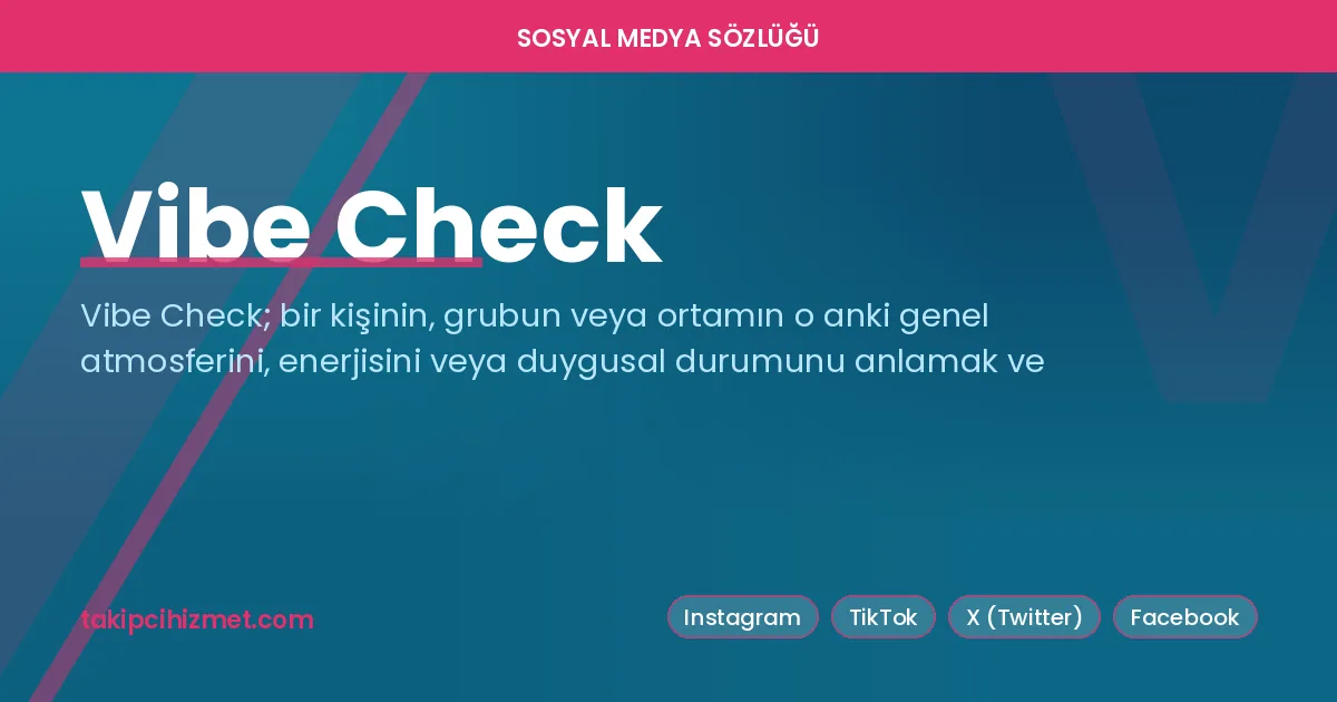 Vibe Check — sosyal medya sözlüğü